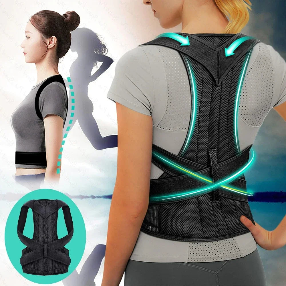 Adjustable Posture Corrector – Back & Shoulder Support